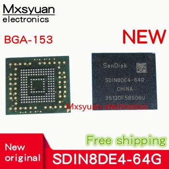 1pcs~10vnt/daug SDIN8DE4-64G SDIN8DE4-64 8DE4-64G BGA153 EMMSP 64GB flash chip Naujas ir originalus