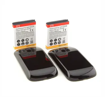 1x 3500mAh 3.7 V DC EB-F1M7FLU Išplėsta Baterijos + galinis Dangtelis Skirtas Samsung Galaxy S3 Mini S3 Mini I8190