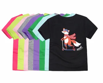 2-14 Metų amžiaus Fox Vaikai Vaikai Šortai rankovėmis Viršūnes Tees Marškinėliai Vasaros Paauglių Berniukų, Mergaičių Marškinėliai Dovanų Berniukų T Shirts