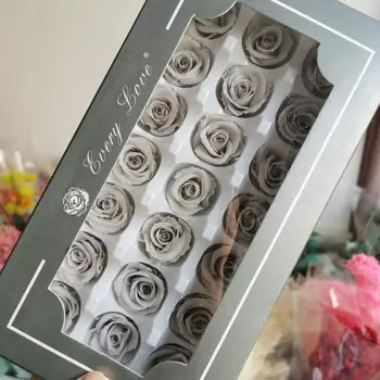 2-3CM/21pcs,Klasės Konservai Rožių gėlių dovanų dėžutė,Eternal Rose Vadovai Vestuves namų Puošybai,rožė gėlių Dovanų Naudai