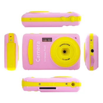 2,4 Colių Mini Vaikų Skaitmeninio Fotoaparato, Vaizdo Kameros 16MP Multi spalvotas Kamera 720P Anti-Shake Vaizdo Kamera Geriausia Dovana Vaikui