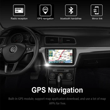 2 Din Automobilio Radijo, GPS Android 8.0 Universalus Multimedijos Vaizdo Grotuvas 7
