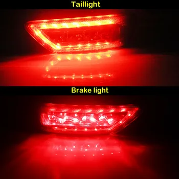 (2) Jeep LED Galinis Rūko Žibintas Kit w/LED Lemputes, Galinis rūko žibintų 2011 m.-iki Jeep Grand Cherokee WK2, Kompasas ir Dodge Kelionės