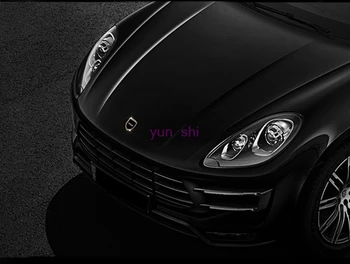 2 Spalvos Automobilį Galvos Ženklelis Apdailos Logotipas Rėmo Lipdukas, Dangteliai Porsche 911 718 Macan Panamera Cayenne boxster .kt automobilio stiliaus