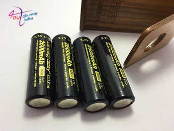 2 vnt baterijos Didmeninė Autentiškas Litro energijos baterija 3.7 v 18650 2600mah, li-ion baterija