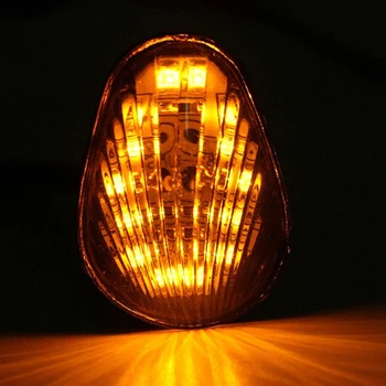 2 VNT LED Posūkio Signalo Lemputė Lemputė Flush Mount už Yamaha YZF R1, R3 R6 R6S FZ6 FZ1 FZ Fazer FZ6R FZ07 FZ8 FZ09 TMAX MT-0