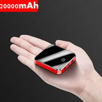 20000mAh Už Xiaomi Mini Nešiojamasis Galios Bankas viso Ekrano Skaitmeninis Ekranas Powerbank Greito Įkrovimo Išorinę Bateriją, skirta IPhone