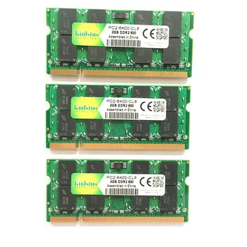2017 Naujas Sandarias SODIMM DDR2 667Mhz/800mhz 2GB, 1GB atminties Laptopo Ram geros kokybės visiškai suderinama
