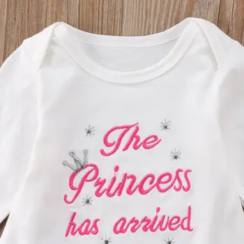 2018 Nauja Naujagimio Bamblys Kūdikiams, Kūdikių Mergaitės Princesė atvyko Bodysuit Tutu Šifono Sijonas 2vnt Mielas Drabužių Komplektus