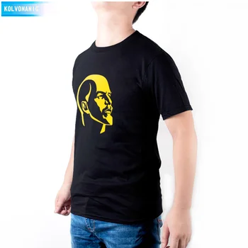 2018 Naujas Stilius CCCP T Marškinėliai vyriški SSRS, Sovietų Sąjungoje LENINO Atspausdintas T-Shirt Šukuotinės Medvilnės O-Kaklo trumpomis Rankovėmis Vyrų Marškinėliai-52