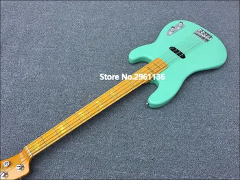 2019 Aukštos kokybės elektrinio boso gitara, TL stilius-4 stygos žalios spalvos, su Raudonmedžio kūnas Ir klevo kaklo,nemokamas pristatymas