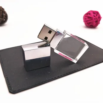 2019 LOGOTIPĄ Metalo Mini Krištolo, USB 2.0 Atminties 