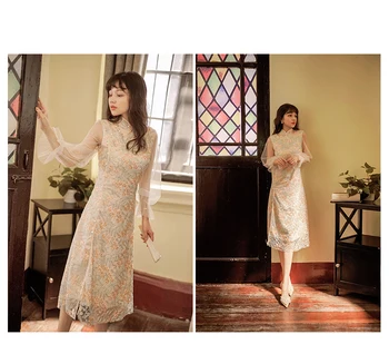 2019 naujas mados moterų suknelės Vasarą jaunų kasdien Kinų stiliaus moteriška suknelė