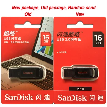 2019 Naujos Sandisk pendrive Cruzer Kibirkštis usb flash 16GB pen drive 32GB USB Flash Drive 64GB Atminties kortelė, USB 2.0 128GB
