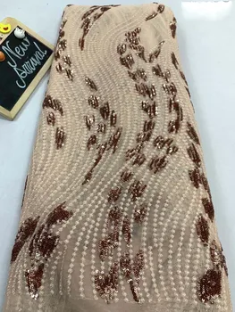 2019 vėliau kaip Odos spalva, blizgučiai prancūzijos nėrinių audinys, aukštos kokybės nigerijos tiulio, nėrinių audinys prabangių vakarinių suknelių DYS117