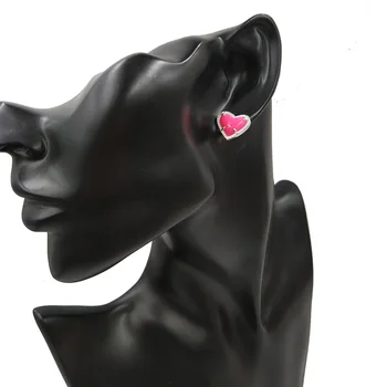 2020 Dervos 3D Meilė Širdies Akmens Apdaila Mini Širdies Pakabukas Puikus Karoliai Rožinė Širdies Pakabukas Didmeninė Karoliai