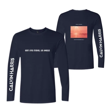 2020 m. Calvin Harris tshirts Juokinga Spausdinti Moterų Atsitiktinis ilgomis Rankovėmis Calvin Harris T-shirt vyrams ir moterims