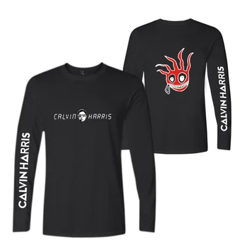 2020 m. Calvin Harris tshirts Juokinga Spausdinti Moterų Atsitiktinis ilgomis Rankovėmis Calvin Harris T-shirt vyrams ir moterims