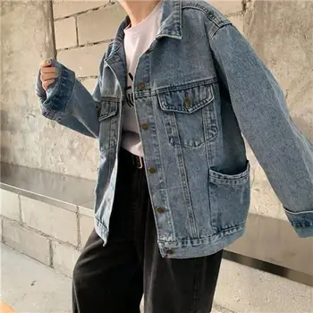 2020 m. pavasarį, vasarą, rudenį naujų moterų mados atsitiktinis Džinsinio Striukė moteris moteris OLIS streetwear Aq29