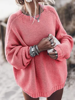 2020 m. Rudens ir Žiemos Naujas Produktas, Megztiniai Megztinis Prarasti Didelio Dydžio Megztinis Kailis