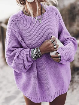 2020 m. Rudens ir Žiemos Naujas Produktas, Megztiniai Megztinis Prarasti Didelio Dydžio Megztinis Kailis