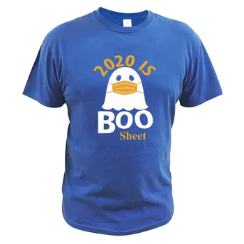 2020 m. Yra Boo Lapas T Shirt Dvasios Kaukė Helovinas T-Shirt Juokinga vatos Pagaliukai Tee Kvėpuojantis Medvilnės Hipster Marškinėlius Lašas Laivas