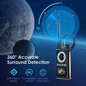 2020 Naujas K88 Stabdžių Šnipas Detektorius Visas Skenavimo Belaidis Spy Kamera, GPS RF Klaidą Signalų Detektorius Privatumo Apsaugoti Stebėti