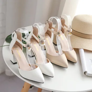 2020 naujas ponios aukštakulniai vasaros mados seksualus nurodė, odiniai batai vestuves aukšti kulniukai ponios sandalai Zapatos Mujer a9