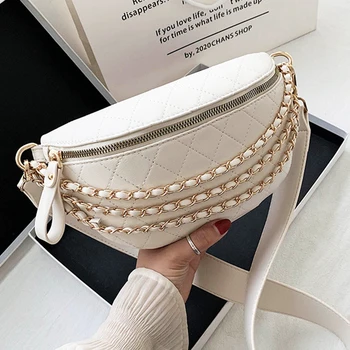 2020 naujas PU grandines maišą mados moterų rombas, krūtinės maišelį plačiajuosčio ryšio petį krepšys dizaineris ponios Rankena Krepšiai piniginės Hobos