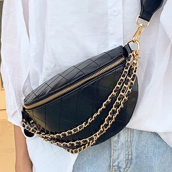 2020 naujas PU grandines maišą mados moterų rombas, krūtinės maišelį plačiajuosčio ryšio petį krepšys dizaineris ponios Rankena Krepšiai piniginės Hobos