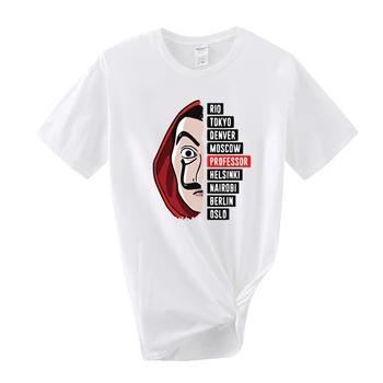 2020 Naujas Vasaros Punk Atsitiktinis Viršų Marškinėlius Cžv La Casa De Papel Spausdinti Animaciją T-shirt Moterims, Harajuku Estetika Gotikos Retro Marškinėliai