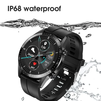 2020 Naujų Išmaniųjų Laikrodžių Vyrams 24 valandų nepertraukiamas temperatūros stebėti IP68 EKG PPG BP Širdies ritmo Fitness Tracker sporto Smartwatch