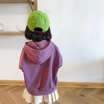 2020 Naujų Rudens korėjos Stiliaus Mergaitės Berniukai Prarasti Laiškas Spausdinti hoodies Kūdikių Mergaitėms ilgomis rankovėmis Megztiniai 1-7Y Vaikų hoodies