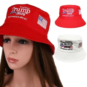 2020 Pirmininkas Donald Trump Skrybėlių Prezidento Rinkimų Raudona Balta Kibirą Medvilnės Lauke, Saulės, Skrybėlę Spausdinimo Ponios Žvejo Kepurė