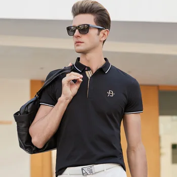 2020 Prekės Polo Marškinėliai, vyriški Naujas Vasaros trumpomis Rankovėmis Plius Dydis Drabužių Homme Dizaineris Aukštos Kokybės Camisa Prabanga Siuvinėjimo Viršūnės
