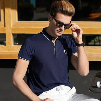 2020 Prekės Polo Marškinėliai, vyriški Naujas Vasaros trumpomis Rankovėmis Plius Dydis Drabužių Homme Dizaineris Aukštos Kokybės Camisa Prabanga Siuvinėjimo Viršūnės