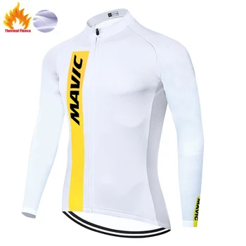 2020 pro komandos MAVIC maillot cyclisme retro ilgomis rankovėmis žiemos camiseta ciclismo vyrų ciclismo ropa hombre
