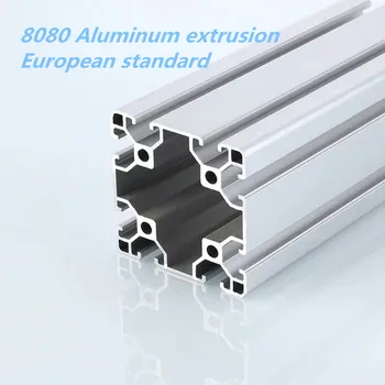2020 skatinimo Europos standartą 8080 2mm storio ekstruzinio aliuminio profilio aliuminio lydinio rėmas CNC builde