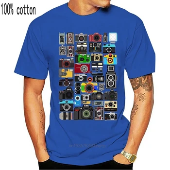 2020 Vyrų Kameros Marškinėliai Medvilnė Nuotrauką Šaudyti Gražus Marškinėliai