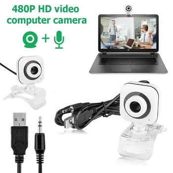 2020 Webcam USB2.0 Fotoaparato Rankinio Fokusavimo Web Kameros, 640 x 480 Kameros Su Mikrofonu Windows 2000/Win10 Už Stalinį Kompiuterį