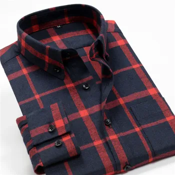 2020New 9 spalvų variantai vyriški pledas marškiniai Pavasarį ir Rudenį Vyrų Verslo Atsitiktinis, Patogus Minkštas Plonas Marškinėliai