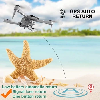 2021 F3 Drone 4K Dual Camera plataus kampo 5G WiFi 500M Valdymo Atstumas GPS Padėties nustatymo Rc Quadcopter Dovanos Vaikams, Suaugusiems, Žaislai