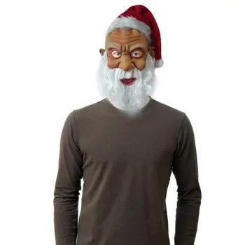 2021 Kalėdų Senelio Kostiumas Latekso Kaukė Lauko Santa Claus Cosplay Kalėdų Vakarėlį Cosplay Kostiumas Uzpost Kaukė Su Skrybėlę