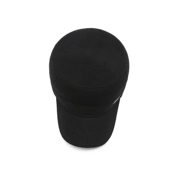 2021 Naujas Vilnonis Black Hat Karinės Žiemos Skrybėlę Bžūp Vyrų Tėtis Skrybėlę Ausies Aukštos Kokybės Reguliuojamas Klasikinis Vyrų Bžūp