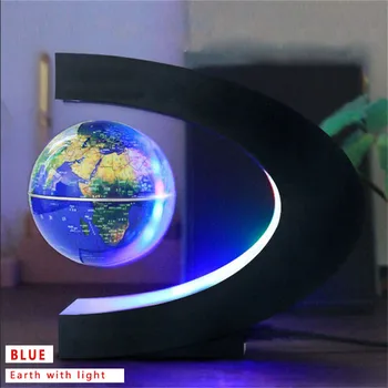 2021 Plūduriuojantis Magnetic Levitation Pasaulio Šviesa Pasaulio Žemėlapyje Kamuolys Lempos Apšvietimo Office Home Apdailos Sausumos Pasaulyje naujovė lempos
