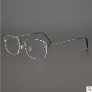 2021 Retro Lengvas Titano Taškus Aikštės Akinius Vyrams ir Moterims Optinis Recepto Akiniai Rėmeliai oculos de grau