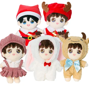20cm Kpop Pliušinis Lėlės Įdaryti Pagalvės Superžvaigždė Lėlės, Berniukams, Mergaitėms, Minkštas Žaislas Kalėdų Dovana