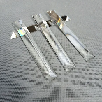 20pcs/daug 22*150MM mašina šlifavimo aiškus trikampis kristalas baras prizmę kristalų liustra vienos skyles Namų Užuolaidų Priedai