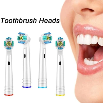 20Pcs pakeitimo teptuku vadovai Oral-B elektrinių dantų šepetėlį prieš įjungimo/Pro sveikata/Triumph/3D Excel/clean tikslumo gyvybingumą