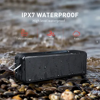 20W Lauko Portable Bluetooth Speaker Vandeniui Bosinė Kolonėlė žemų dažnių garsiakalbis Soundbar Didelės Galios BoomBox 